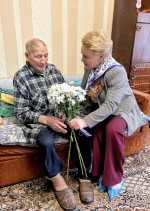 В преддверии 9 мая глава Мокшанского района Алевтина Решетченко посетила участника ВОВ